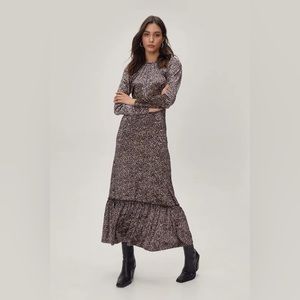 COPY - Velvet Floral Dress Tags On